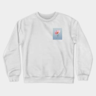 Elegant Pink Cosmos Flower Art Crewneck Sweatshirt